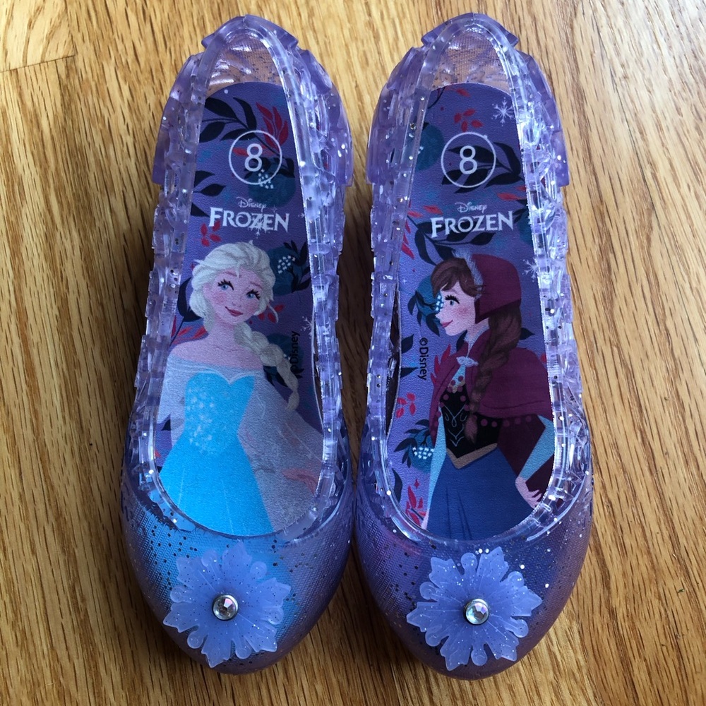 Disney Frozen Glittery Purple Dress Shoes- Elsa & Anna